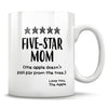 ★★★★★ FIVE - STAR MOM (the apple doesn't fall far from the tree.) Love You, The Apple - Mug