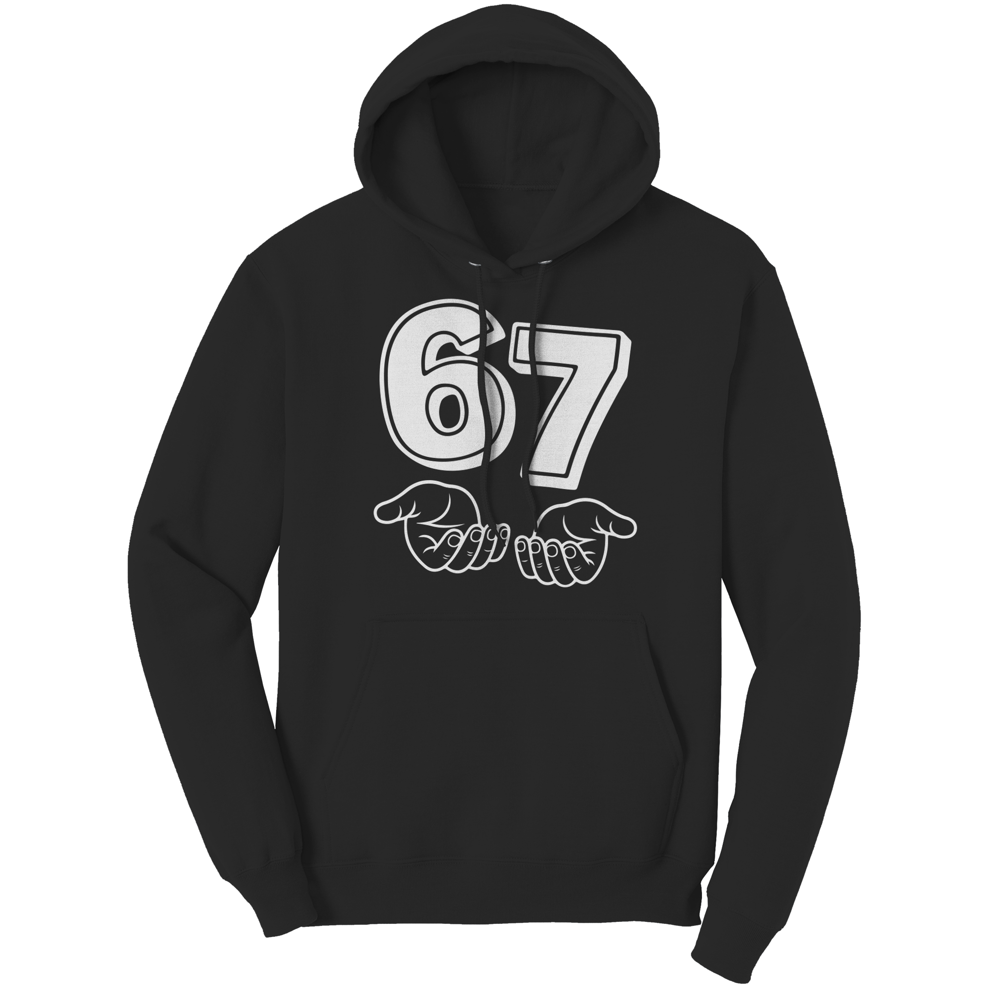"6 7 - Six Seven" Viral Funny Hand Gesture Tee & Hoodie
