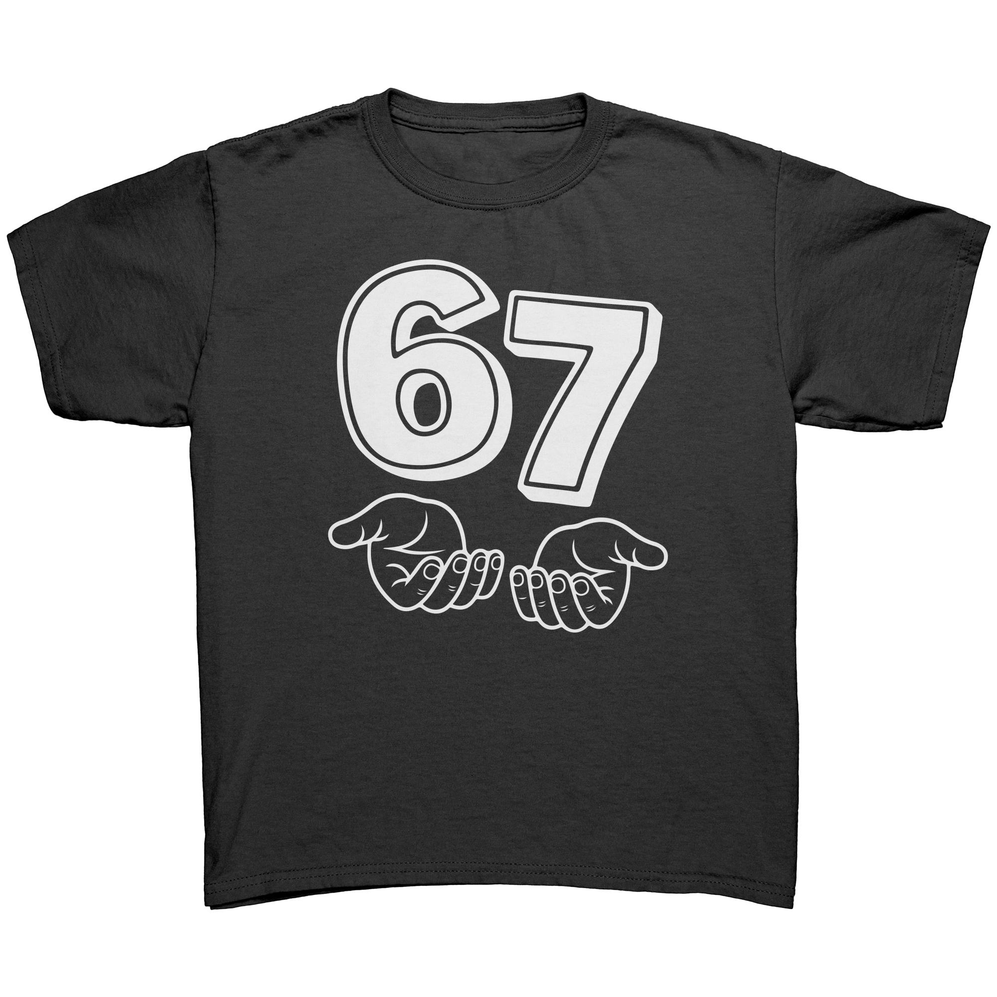 "6 7 - Six Seven" Viral Funny Hand Gesture Tee & Hoodie