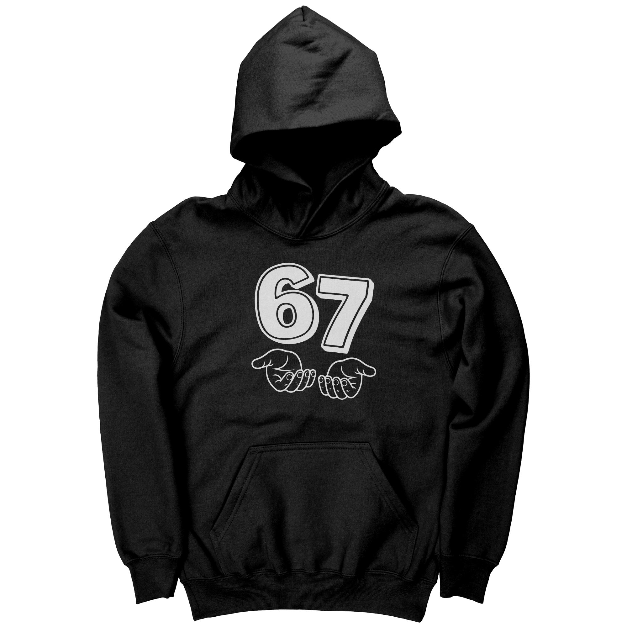 "6 7 - Six Seven" Viral Funny Hand Gesture Tee & Hoodie