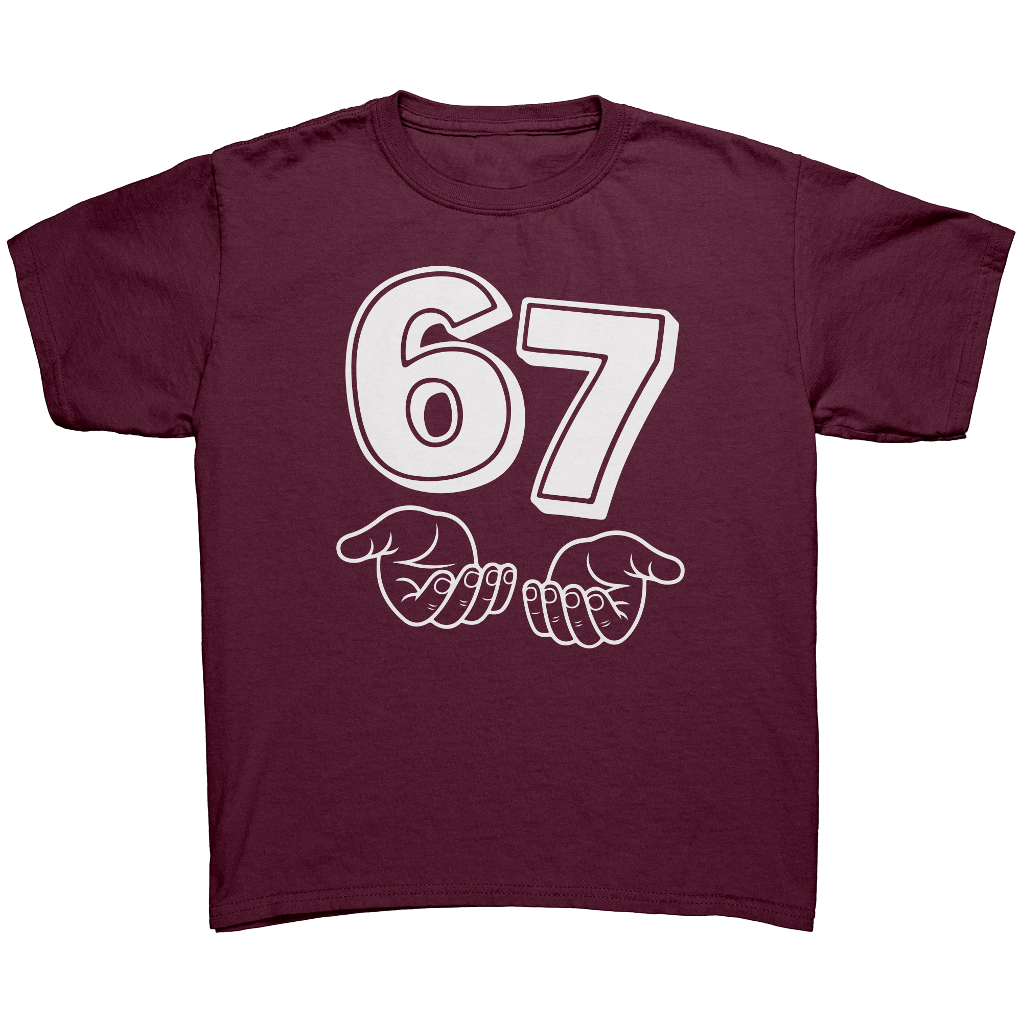 "6 7 - Six Seven" Viral Funny Hand Gesture Tee & Hoodie