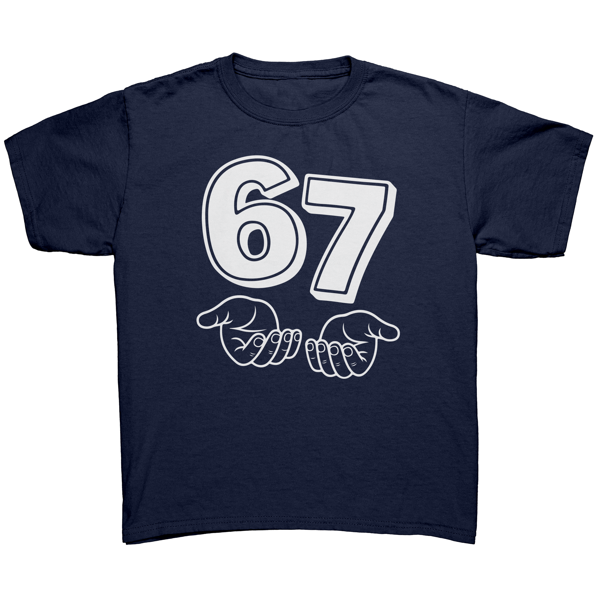 "6 7 - Six Seven" Viral Funny Hand Gesture Tee & Hoodie