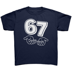 "6 7 - Six Seven" Viral Funny Hand Gesture Tee & Hoodie