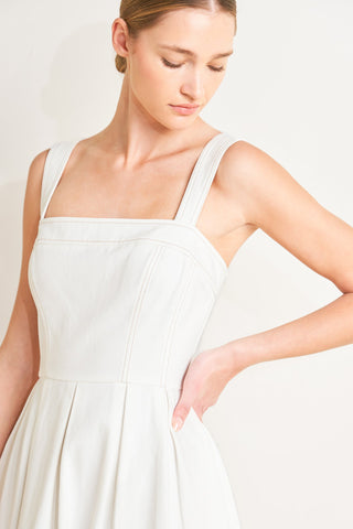 Image of Serene Charm Woven Midi Dress