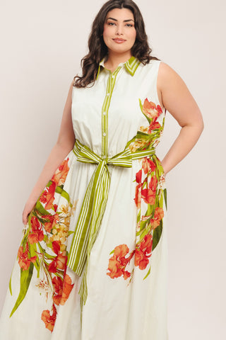 Image of SPRING HEIRLOOM WOVEN MIDI DRESS