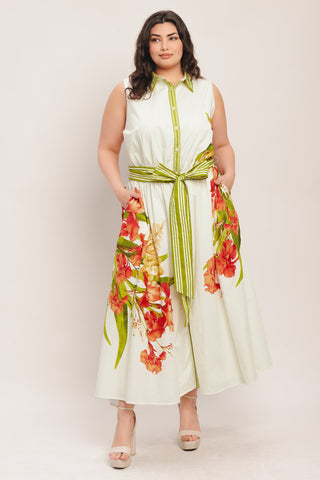 Image of SPRING HEIRLOOM WOVEN MIDI DRESS