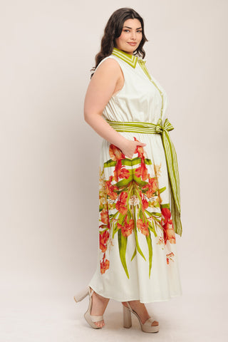 Image of SPRING HEIRLOOM WOVEN MIDI DRESS