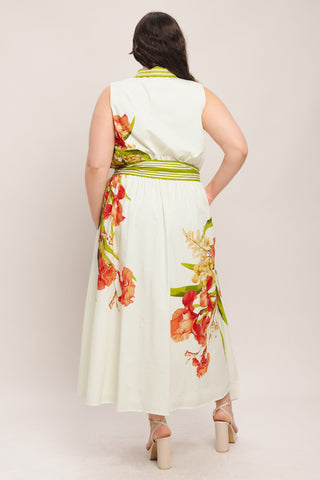 Image of SPRING HEIRLOOM WOVEN MIDI DRESS