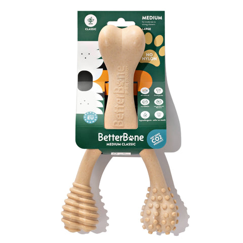 Image of BetterBone MEDIUM Durability CHEW TOY: Perfect Chew for Everyday Chewers | Natural Ingredients, Eco-Friendly, Non-Toxic