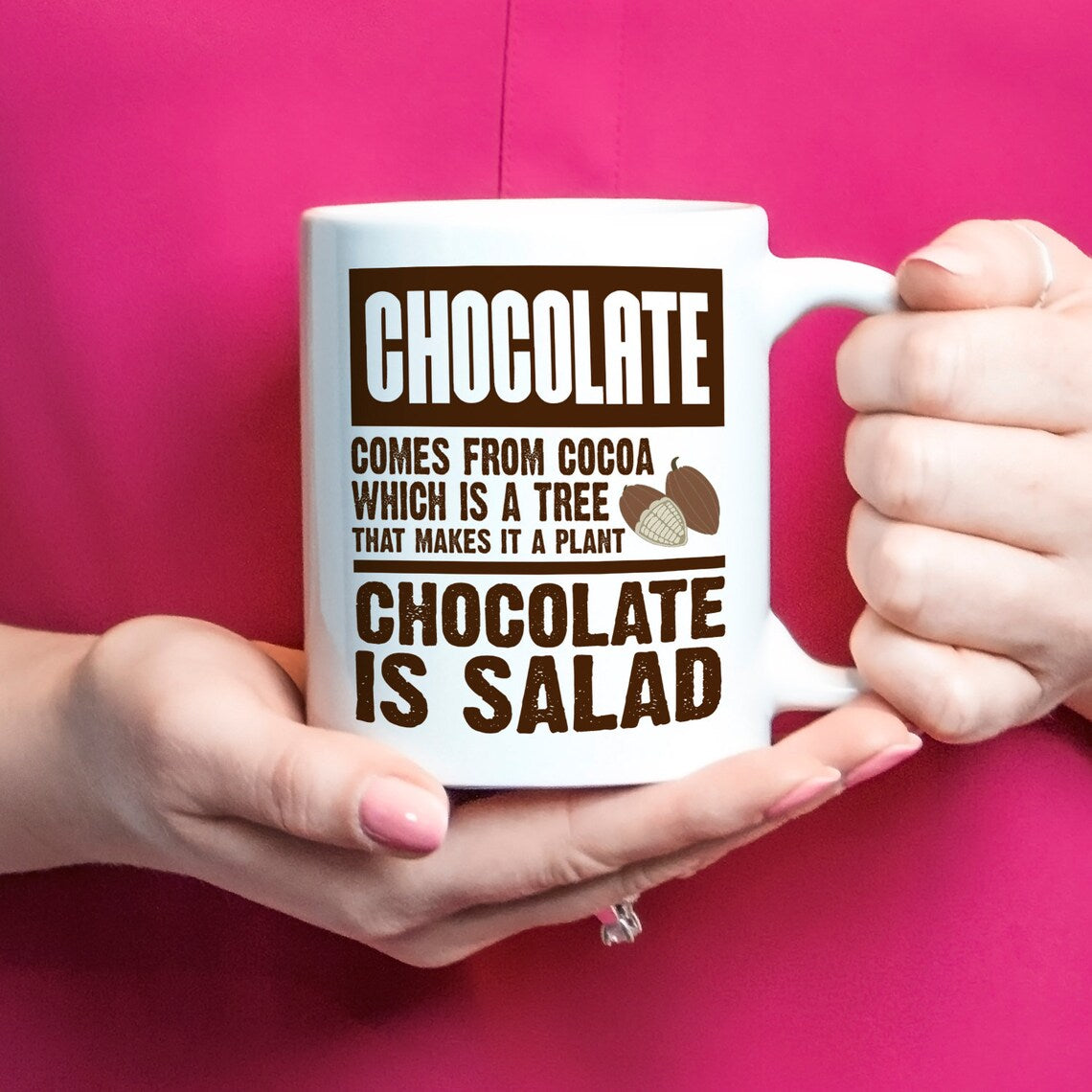 Chocolate Is Salad Mug