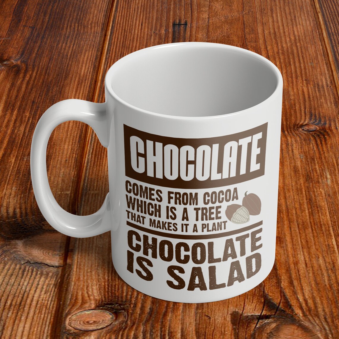 Chocolate Is Salad Mug