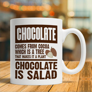 Chocolate Is Salad Mug