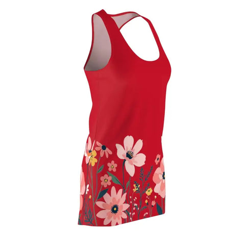 Image of Ocean State Styles Dress Floral Racerback Womens Spring