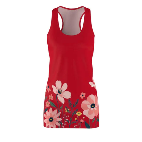 Image of Ocean State Styles Dress Floral Racerback Womens Spring