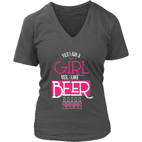 Image of Yes I Am A Girl  - Yes I Like Beer!