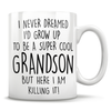 FREE SHIPPING - I Never Dreamed I'd Grow Up To Be A Super Cool Grandson But Here I Am Killing It! Mug
