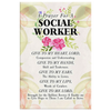 A Prayer For A Social Worker Floral Wall Art