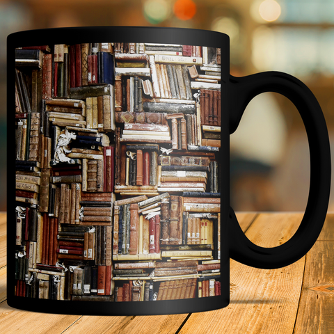 Image of Bookshelf In Library Mug