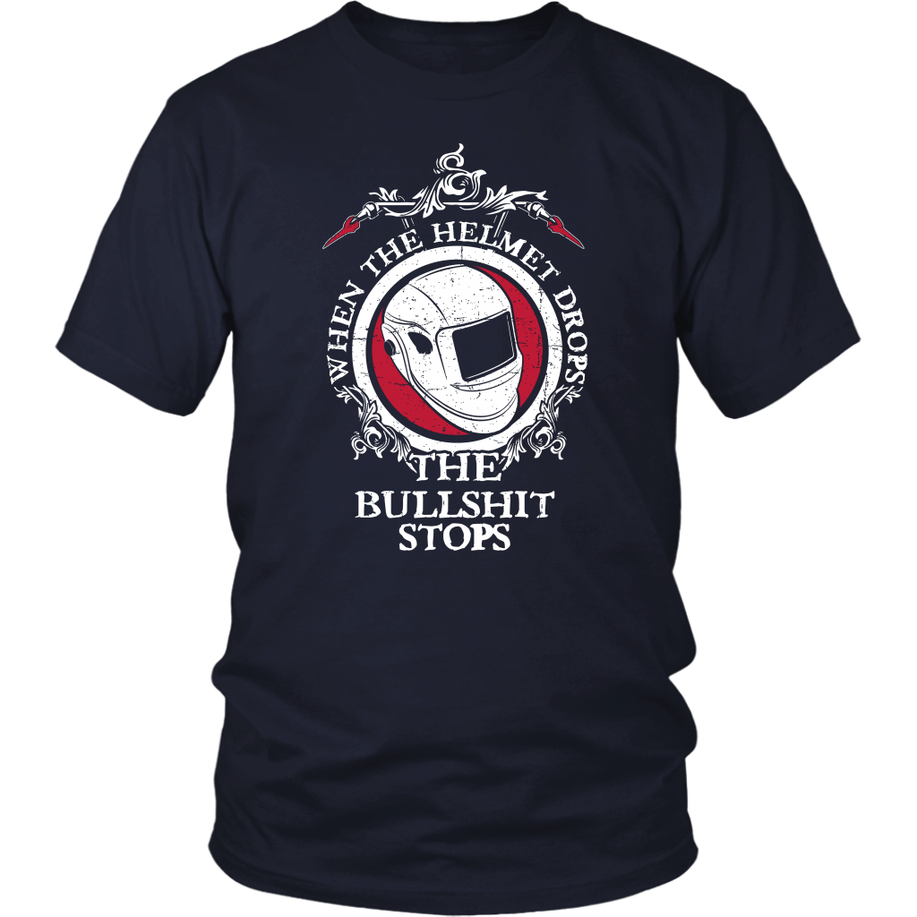 When The Helmet Drops The Bullshit Stops