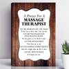 A Prayer For A Massage Therapist Canvas Wall Art
