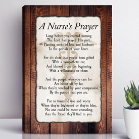 A Nurse's Prayer Wall Art