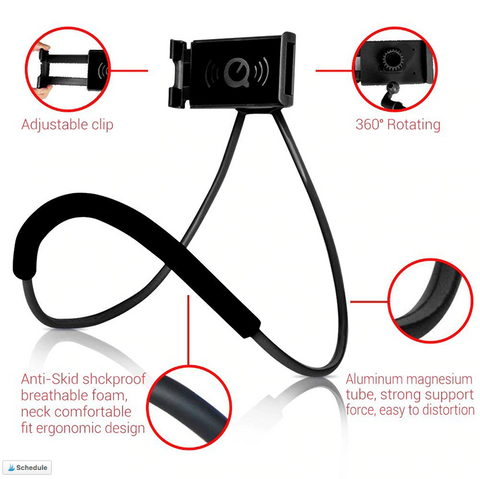 Image of Hands-Free Adjustable Smartphone/Tablet Holder