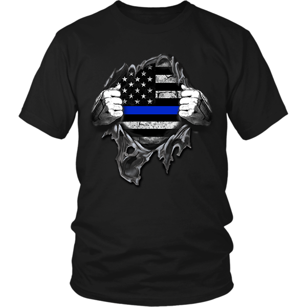 Thin Blue Line Distressed