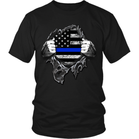 Thin Blue Line Distressed