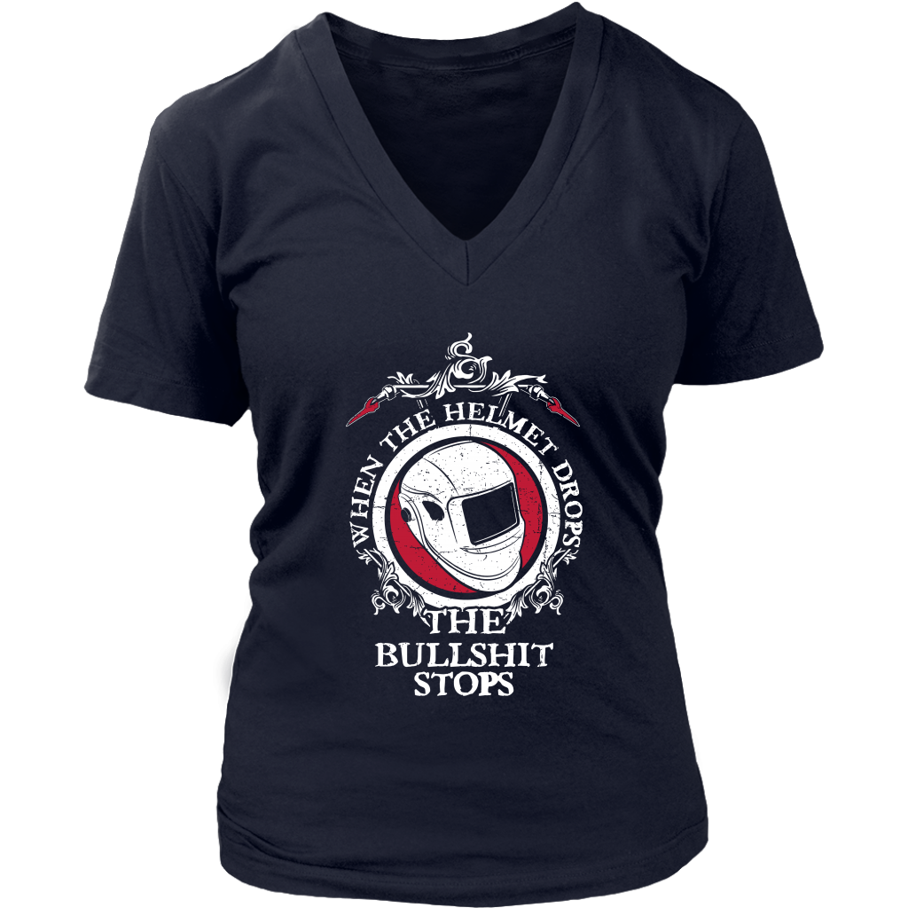 When The Helmet Drops The Bullshit Stops