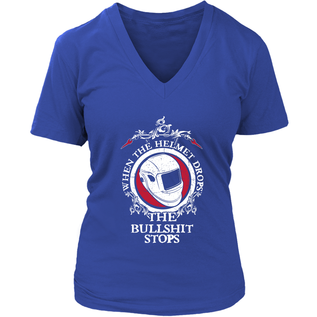 When The Helmet Drops The Bullshit Stops