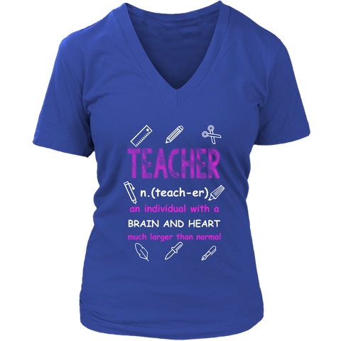 Image of Teacher An Individual With A Brain And Heart Much Larger Than Normal