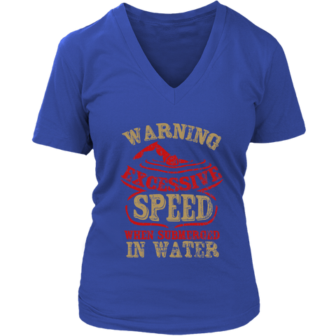 Image of Warning Excessive Speed When Submerged In Water