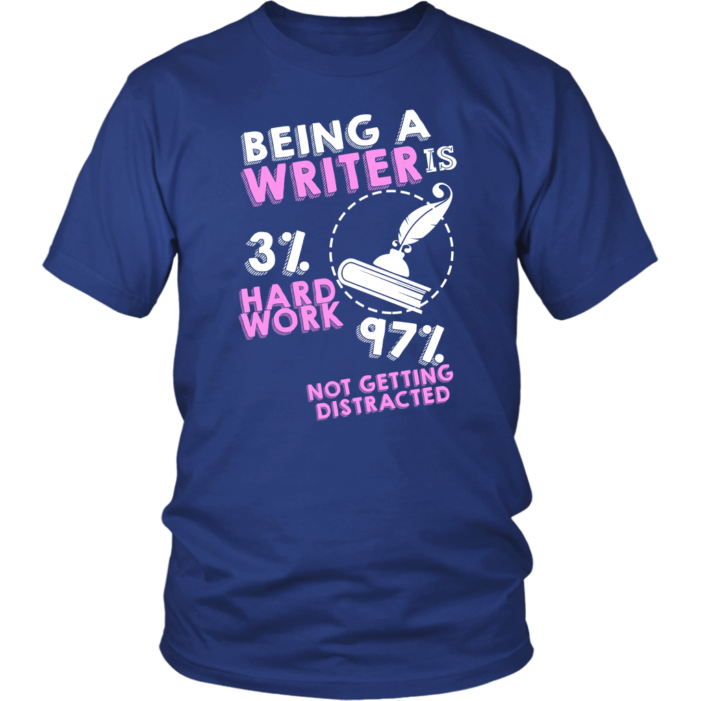 Being A Writer Is 3% Hard Work And 97% Not Getting Distracted