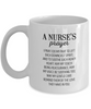 A Nurse's Prayer Mug, 11 oz