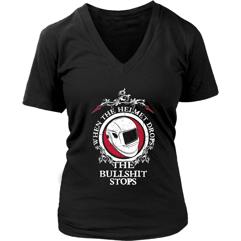 When The Helmet Drops The Bullshit Stops