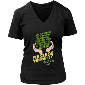 I am a Pain Removing Health Improving Back Repairing Always Caring Muscle Kneading Stress Relieving Miracle Working Massage Therapist