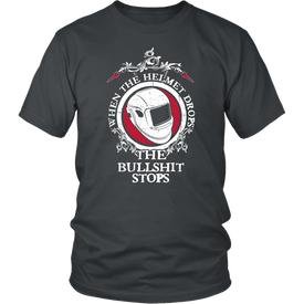 When The Helmet Drops The Bullshit Stops